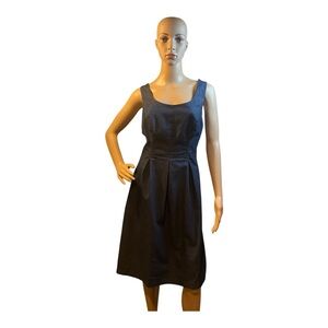 Nine West Women’s Pleated Jean Dark Denim Sleeveless Dress, Size 14